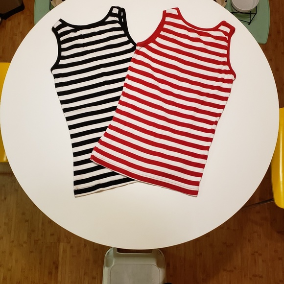 Austin Clothing Co Stripe Tees Set of 2 Sz Small - Picture 2 of 4